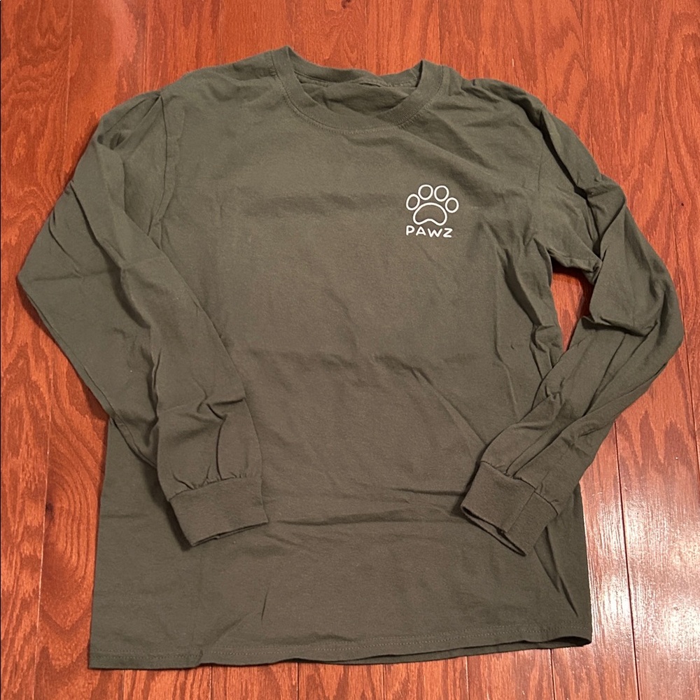 PAWZ Forest Green Long Sleeve Tee